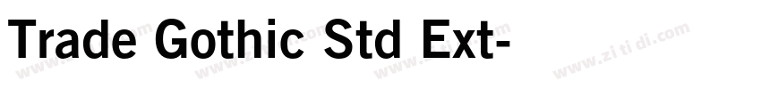 Trade Gothic Std Ext字体转换 Trade Gothic Std Ext字体转换